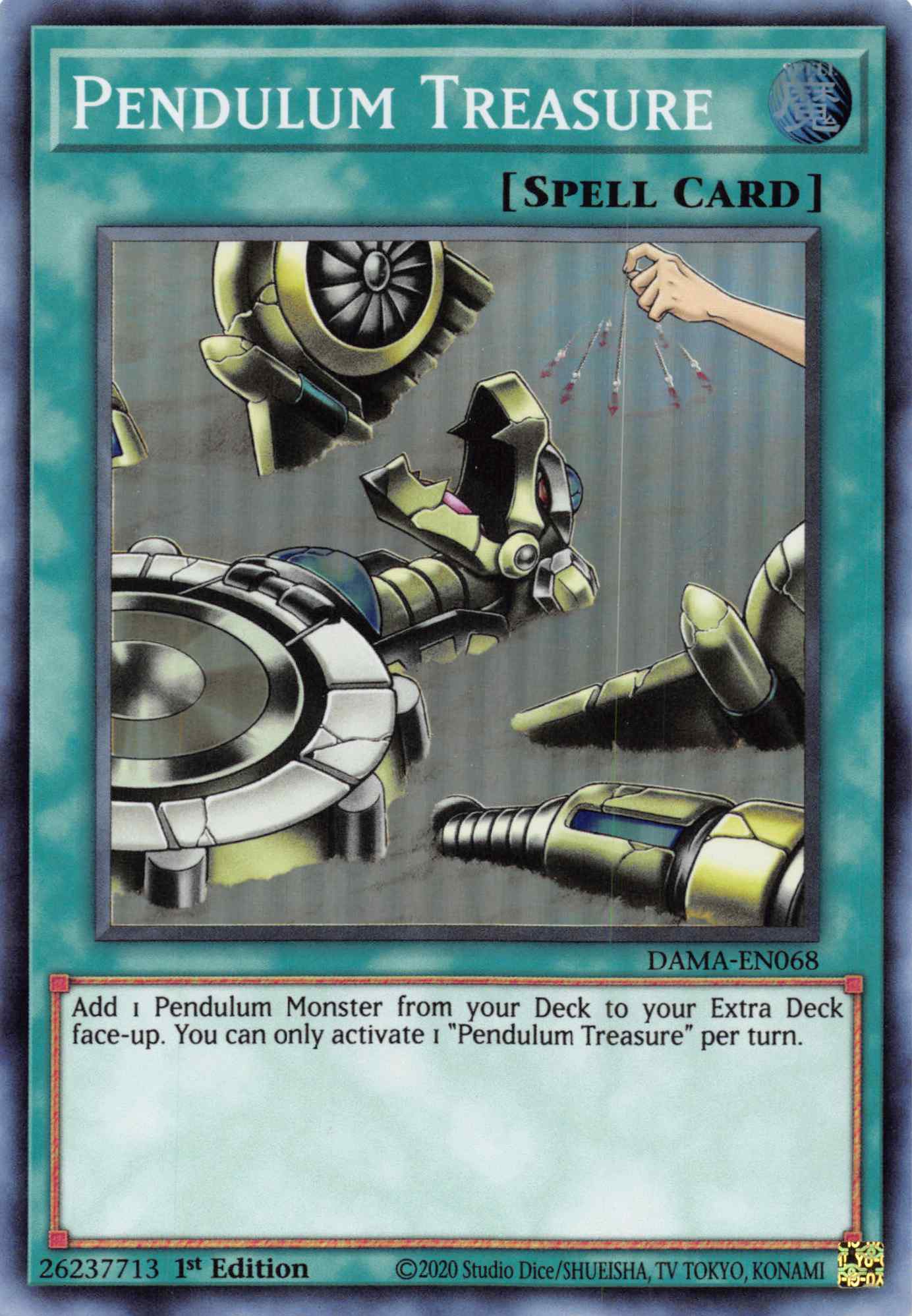 Pendulum Treasure [DAMA-EN068] Super Rare | Deep Dive Games St. Marys