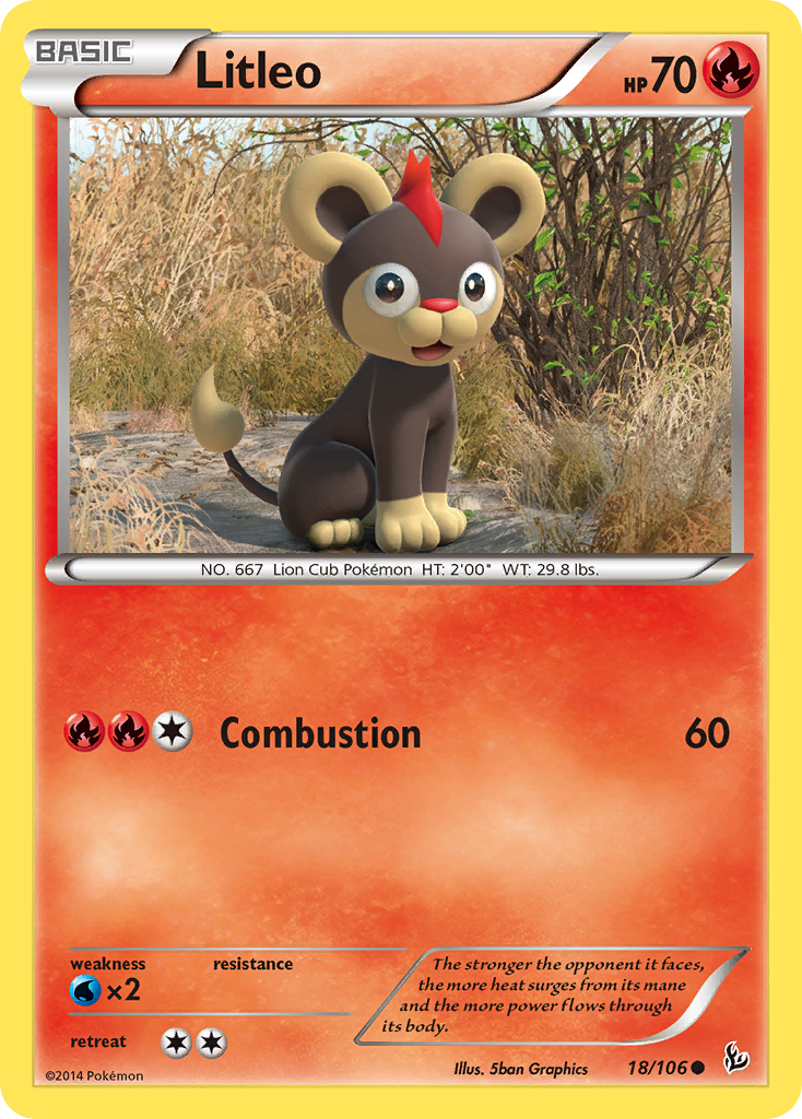 Litleo (18/106) [XY: Flashfire] | Deep Dive Games St. Marys