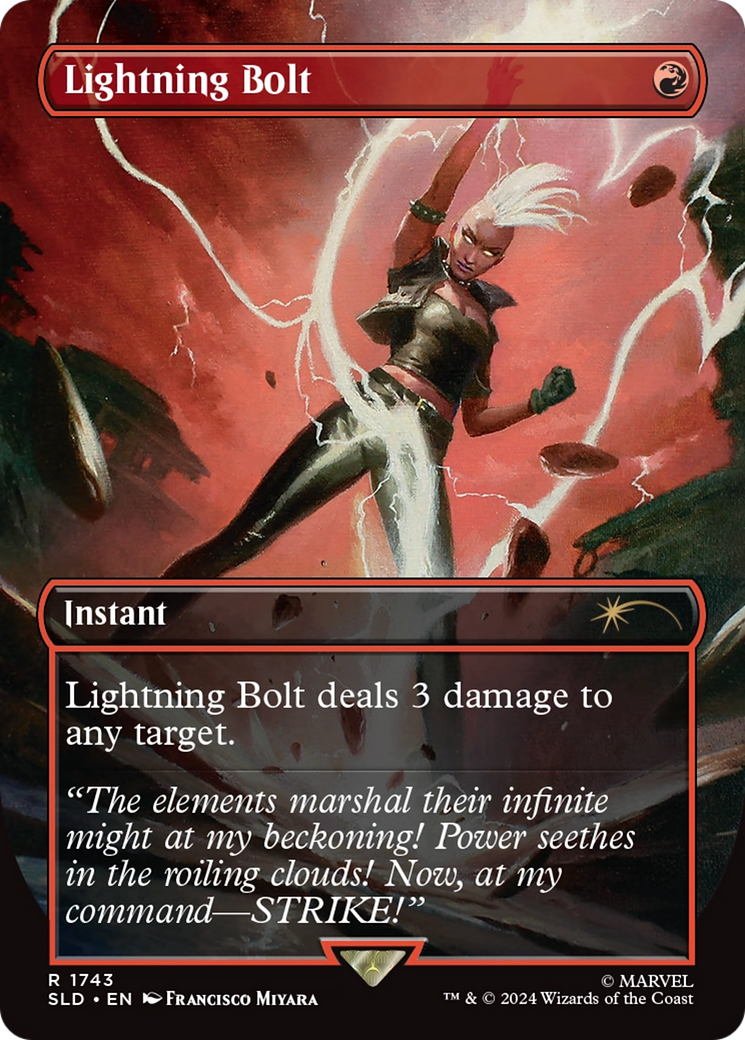 Lightning Bolt (1743) (Rainbow Foil) [Secret Lair Drop Series] | Deep Dive Games St. Marys