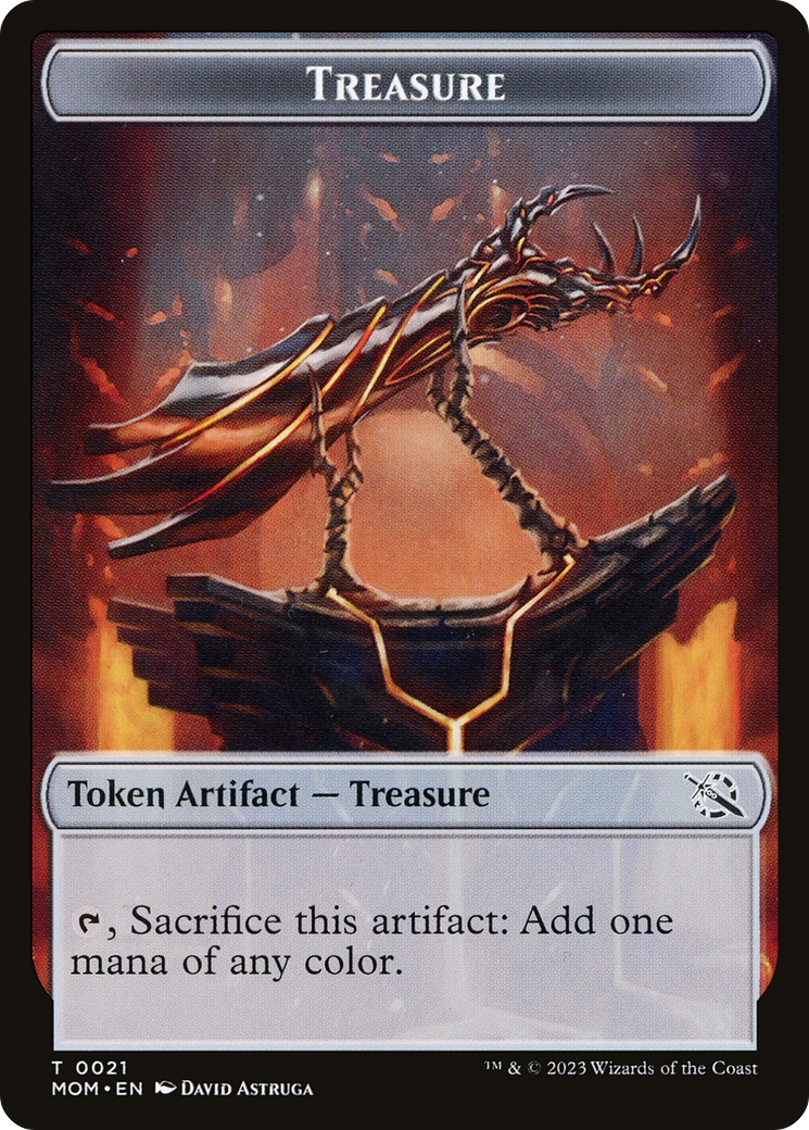Treasure (21) // Zombie Double-Sided Token [March of the Machine Tokens] | Deep Dive Games St. Marys