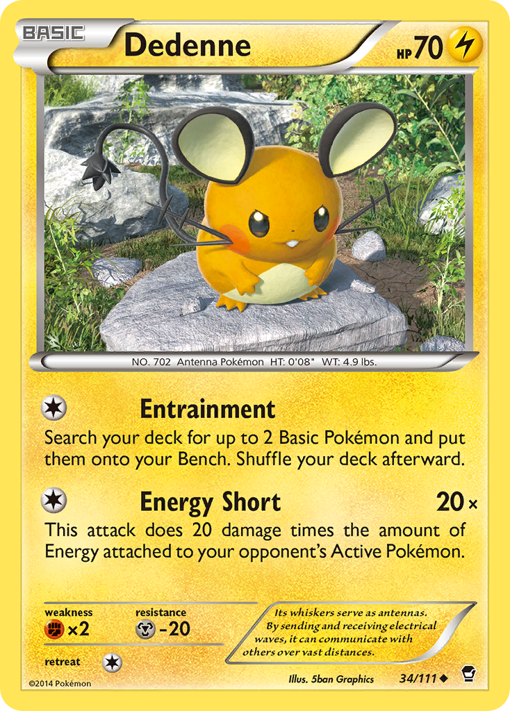 Dedenne (34/111) [XY: Furious Fists] | Deep Dive Games St. Marys