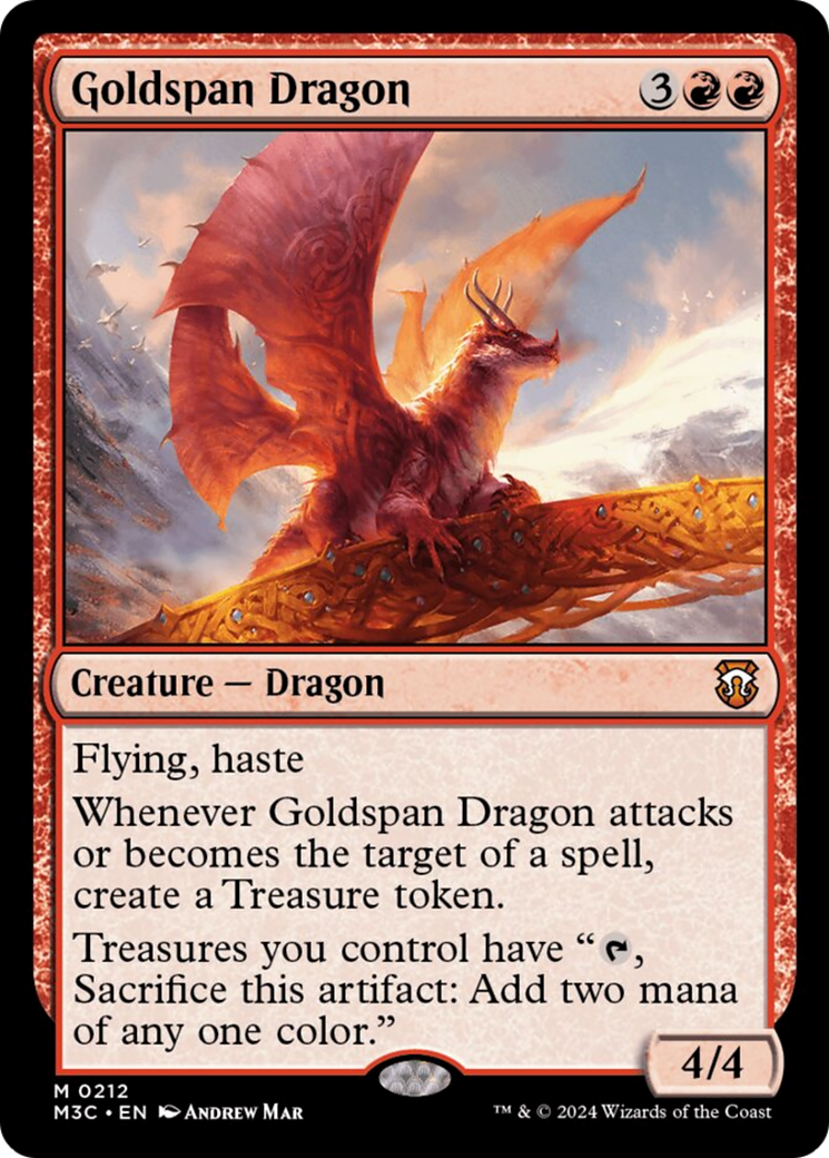 Goldspan Dragon (Ripple Foil) [Modern Horizons 3 Commander] | Deep Dive Games St. Marys
