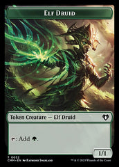 The Monarch // Elf Druid Double-Sided Token [Commander Masters Tokens] | Deep Dive Games St. Marys