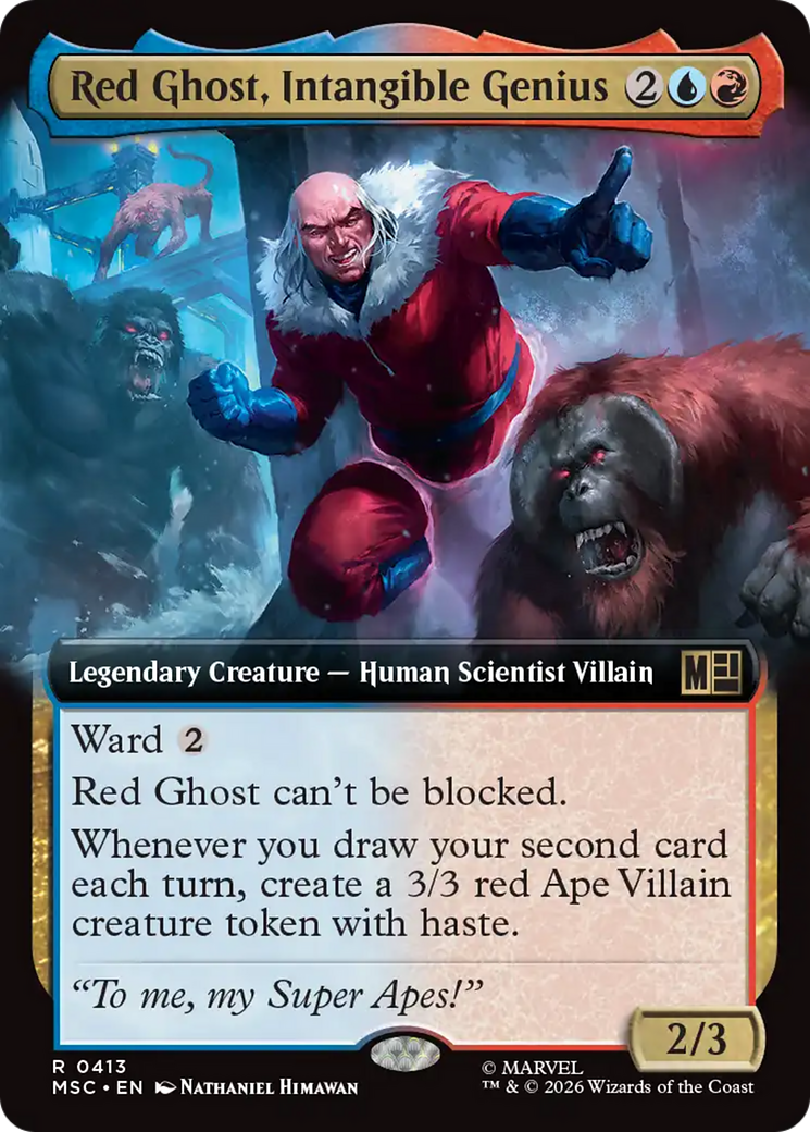 Red Ghost, Intangible Genius (Extended Art) [Marvel Super Heroes Commander] | Deep Dive Games St. Marys