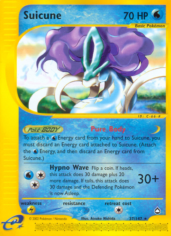 Suicune (37/147) [Aquapolis] | Deep Dive Games St. Marys
