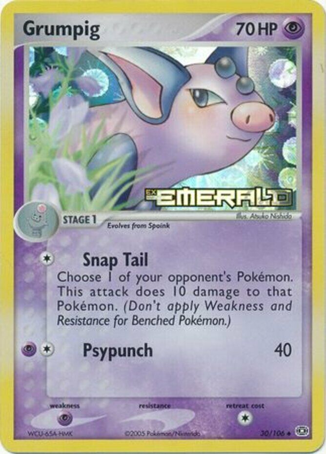 Grumpig (30/106) (Stamped) [EX: Emerald] | Deep Dive Games St. Marys