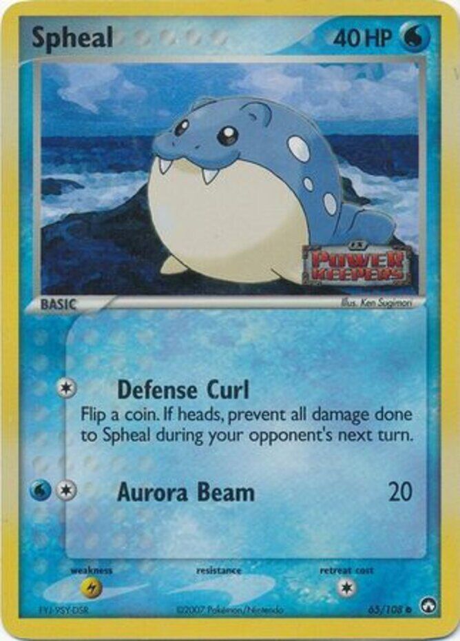 Spheal (65/108) (Stamped) [EX: Power Keepers] | Deep Dive Games St. Marys