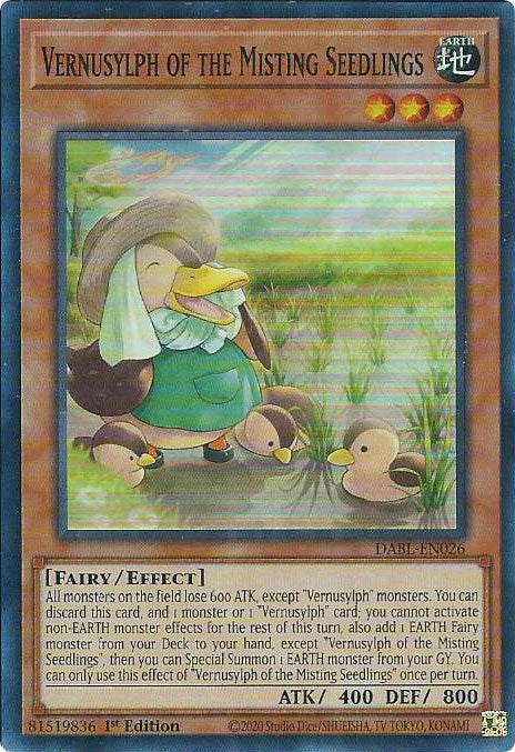 Vernusylph of the Misting Seedlings [DABL-EN026] Super Rare | Deep Dive Games St. Marys
