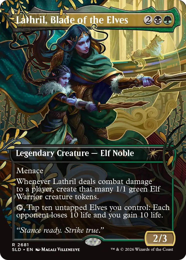 Lathril, Blade of the Elves [Secret Lair Drop Series] | Deep Dive Games St. Marys