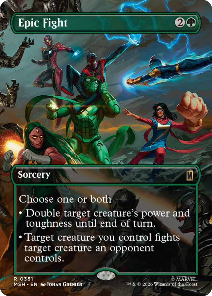 Epic Fight (Borderless) [Marvel Super Heroes] | Deep Dive Games St. Marys