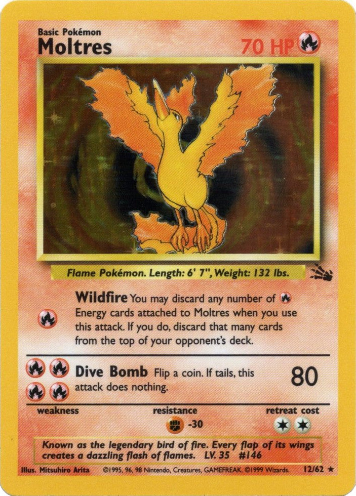 Moltres (12/62) [Fossil Unlimited] | Deep Dive Games St. Marys
