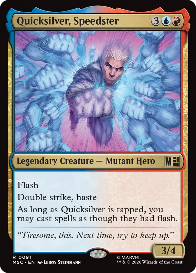 Quicksilver, Speedster (Surge Foil) [Marvel Super Heroes Commander] | Deep Dive Games St. Marys