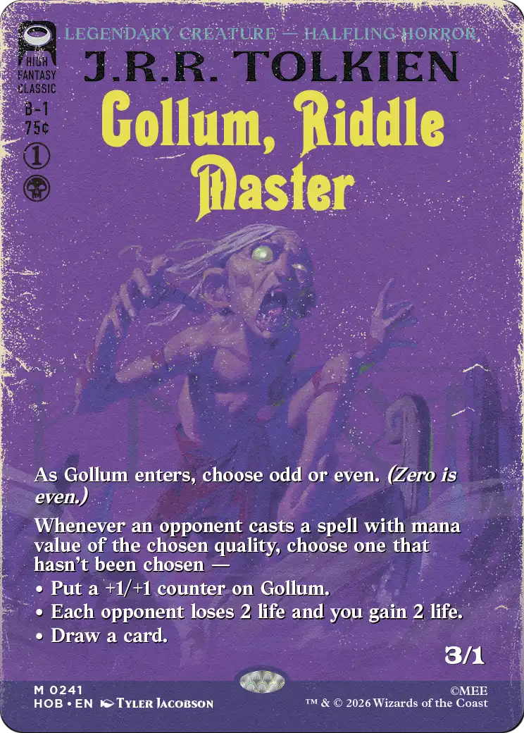 Gollum, Riddle Master (Borderless) [The Hobbit] | Deep Dive Games St. Marys