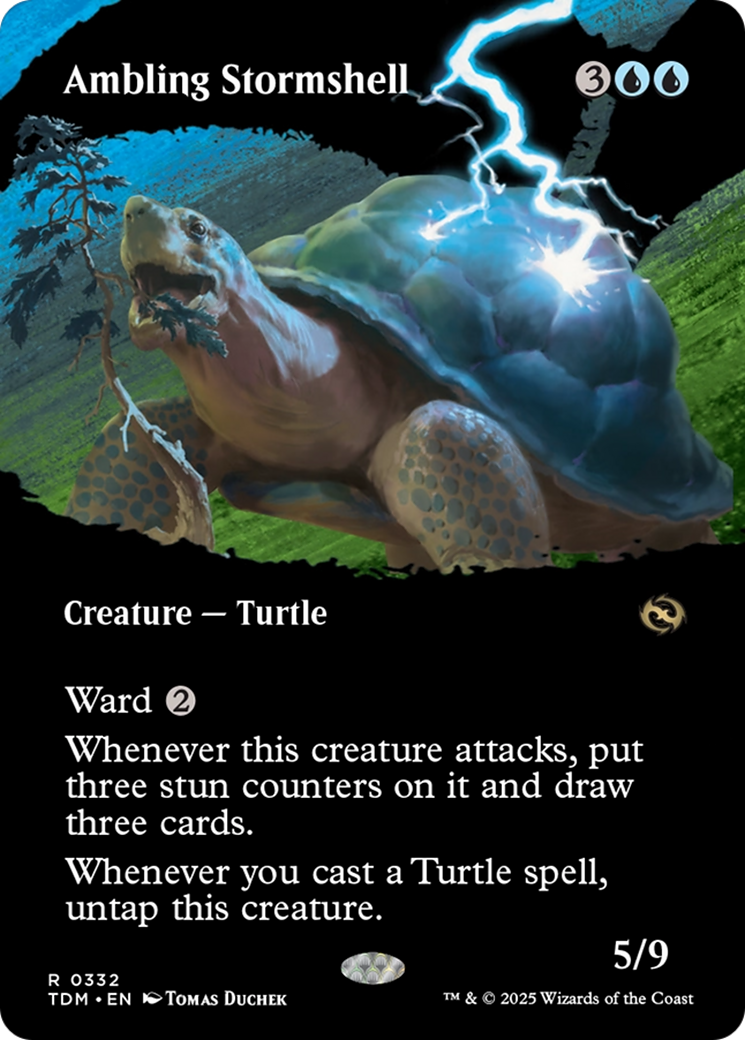 Ambling Stormshell (Borderless) [Tarkir: Dragonstorm] | Deep Dive Games St. Marys