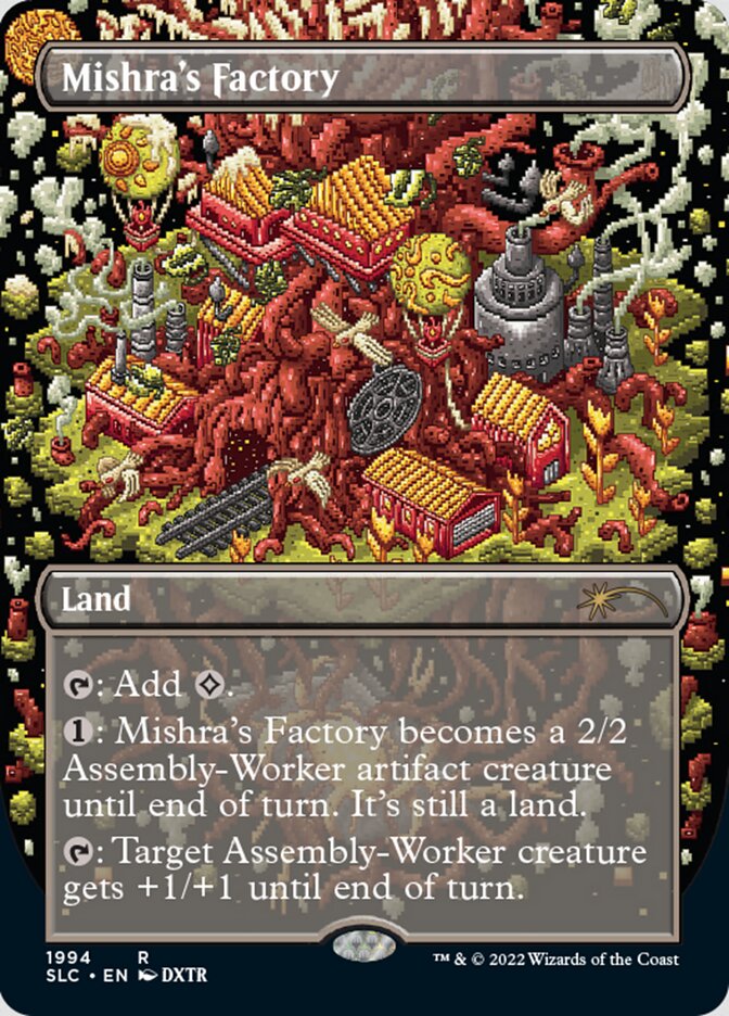 Mishra's Factory (Borderless) [Secret Lair Countdown Kit] | Deep Dive Games St. Marys
