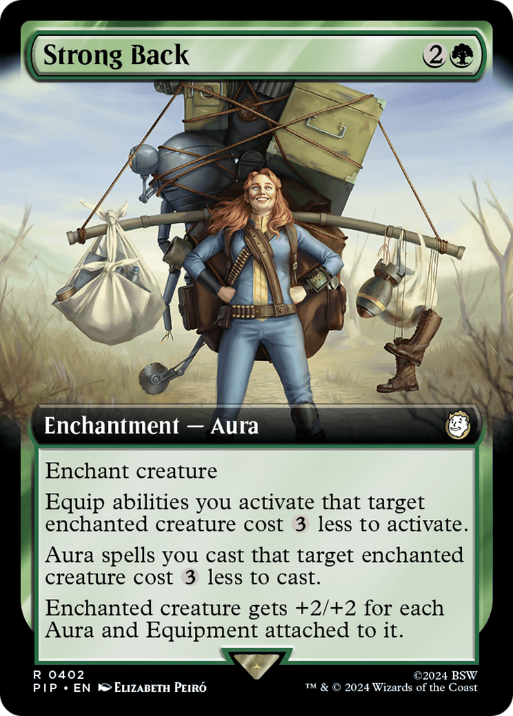 Strong Back (Extended Art) (Surge Foil) [Fallout] | Deep Dive Games St. Marys