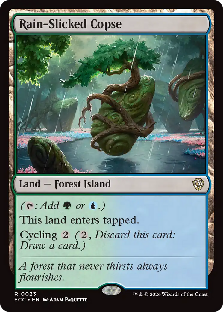 Rain-Slicked Copse [Lorwyn Eclipsed Commander] | Deep Dive Games St. Marys
