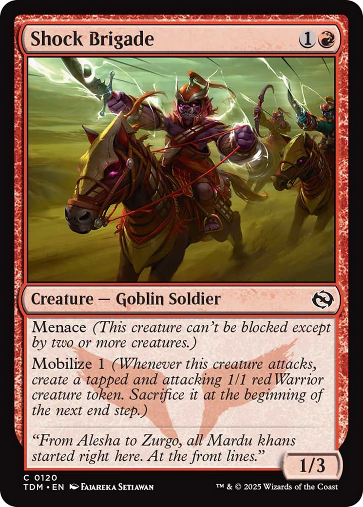 Shock Brigade [Tarkir: Dragonstorm] | Deep Dive Games St. Marys