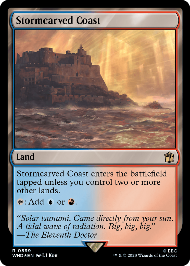Stormcarved Coast (Surge Foil) [Doctor Who] | Deep Dive Games St. Marys