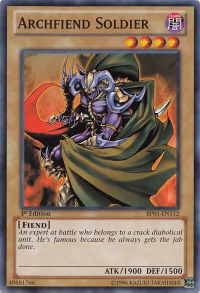 Archfiend Soldier [BP01-EN112] Common | Deep Dive Games St. Marys
