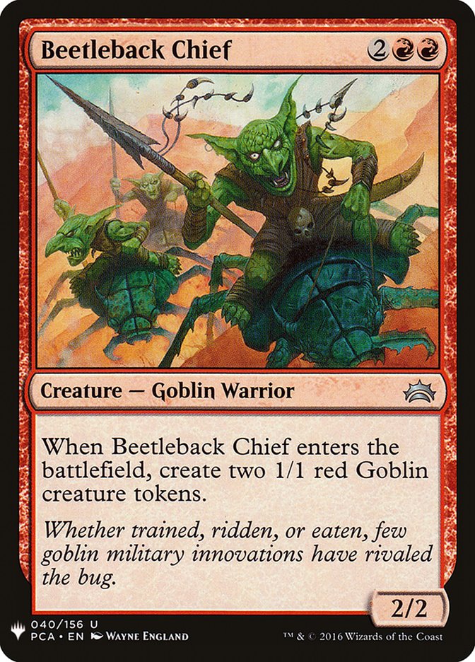 Beetleback Chief [Mystery Booster] | Deep Dive Games St. Marys