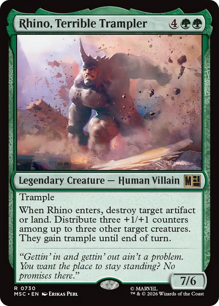 Rhino, Terrible Trampler [Marvel Super Heroes Commander] | Deep Dive Games St. Marys
