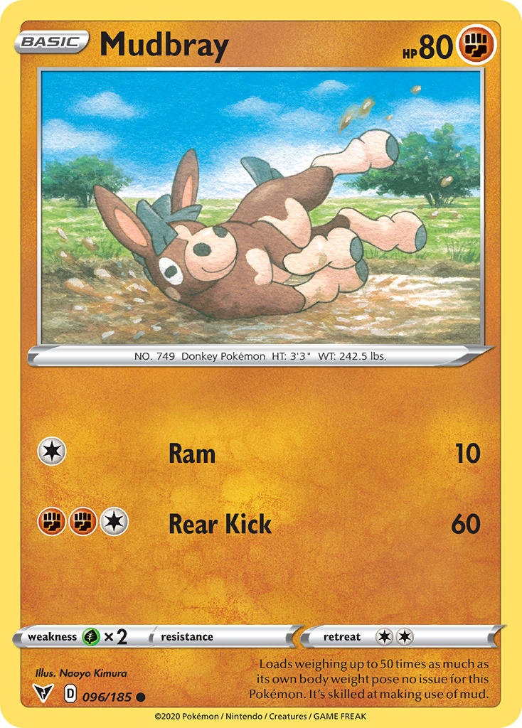 Mudbray (096/185) [Sword & Shield: Vivid Voltage] | Deep Dive Games St. Marys