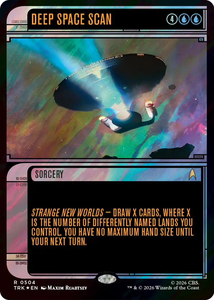 Deep Space Scan (Showcase) (Surge Foil) [Star Trek] | Deep Dive Games St. Marys