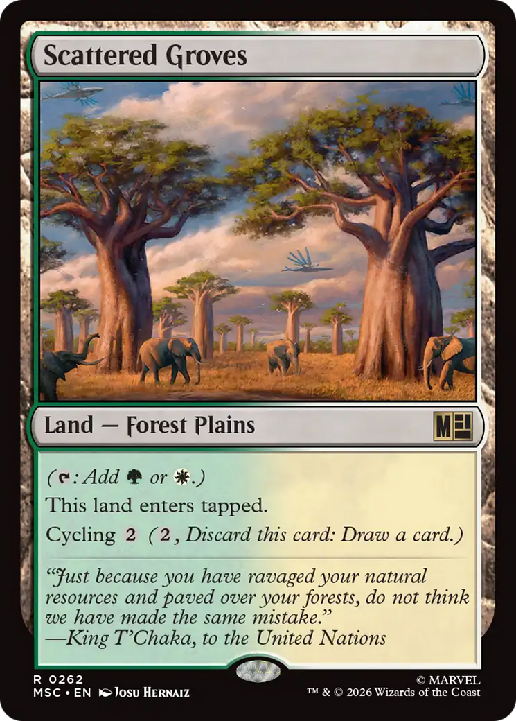 Scattered Groves (Surge Foil) [Marvel Super Heroes Commander] | Deep Dive Games St. Marys