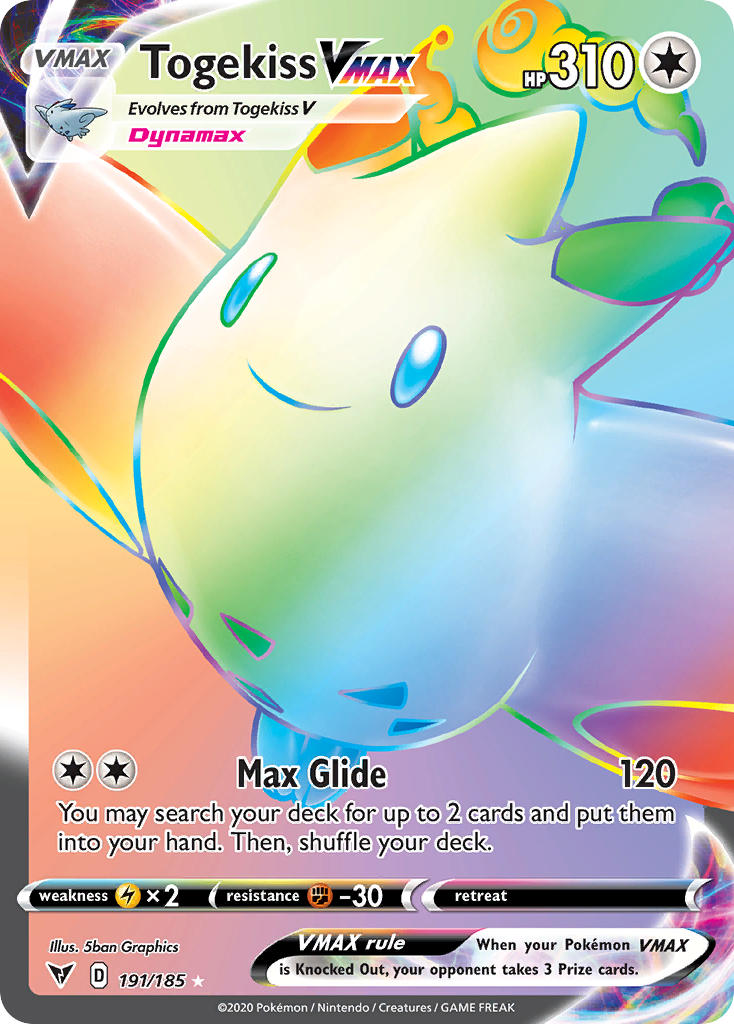 Togekiss VMAX (191/185) [Sword & Shield: Vivid Voltage] | Deep Dive Games St. Marys
