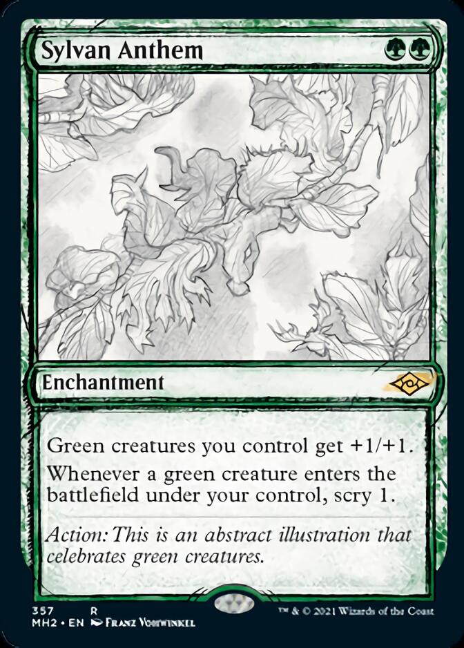 Sylvan Anthem (Sketch) [Modern Horizons 2] | Deep Dive Games St. Marys