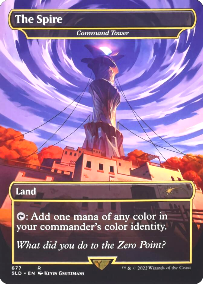 Command Tower - The Spire (Borderless) [Secret Lair Drop Promos] | Deep Dive Games St. Marys