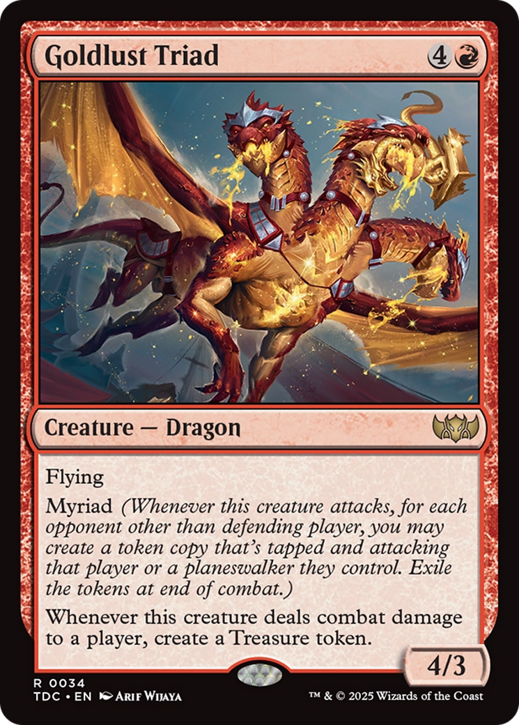 Goldlust Triad [Tarkir: Dragonstorm Commander] | Deep Dive Games St. Marys