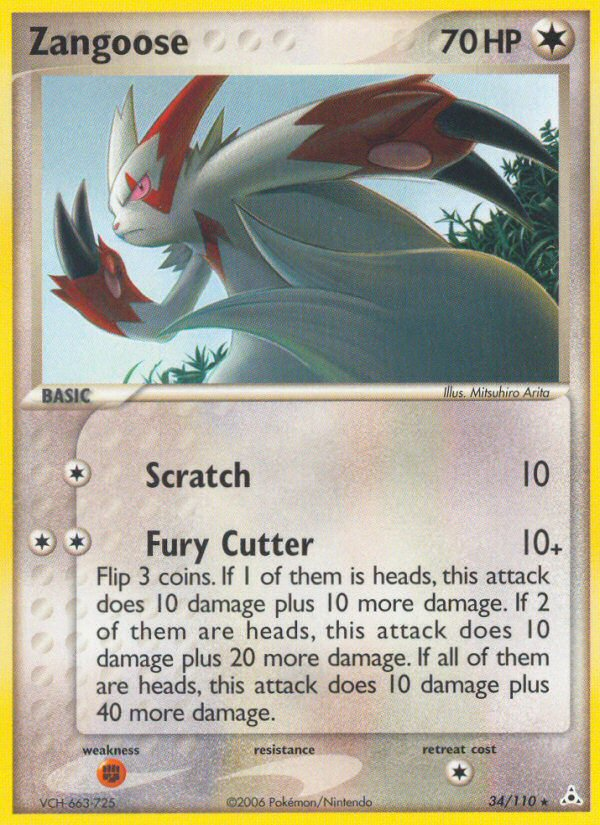 Zangoose (34/110) [EX: Holon Phantoms] | Deep Dive Games St. Marys