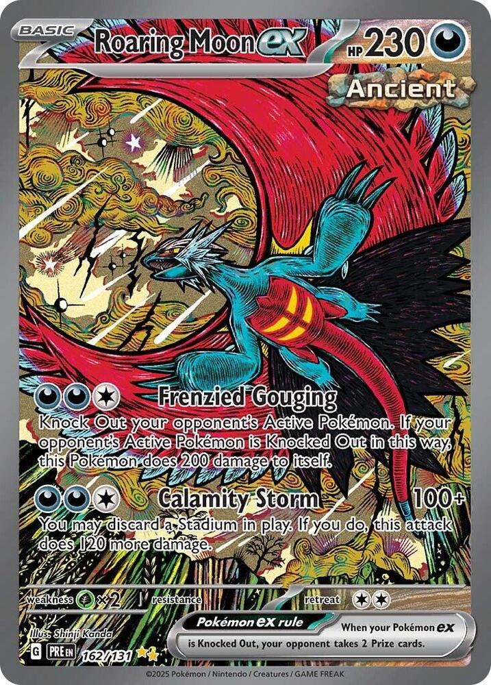 Roaring Moon ex (162/131) [Scarlet & Violet: Prismatic Evolutions] | Deep Dive Games St. Marys