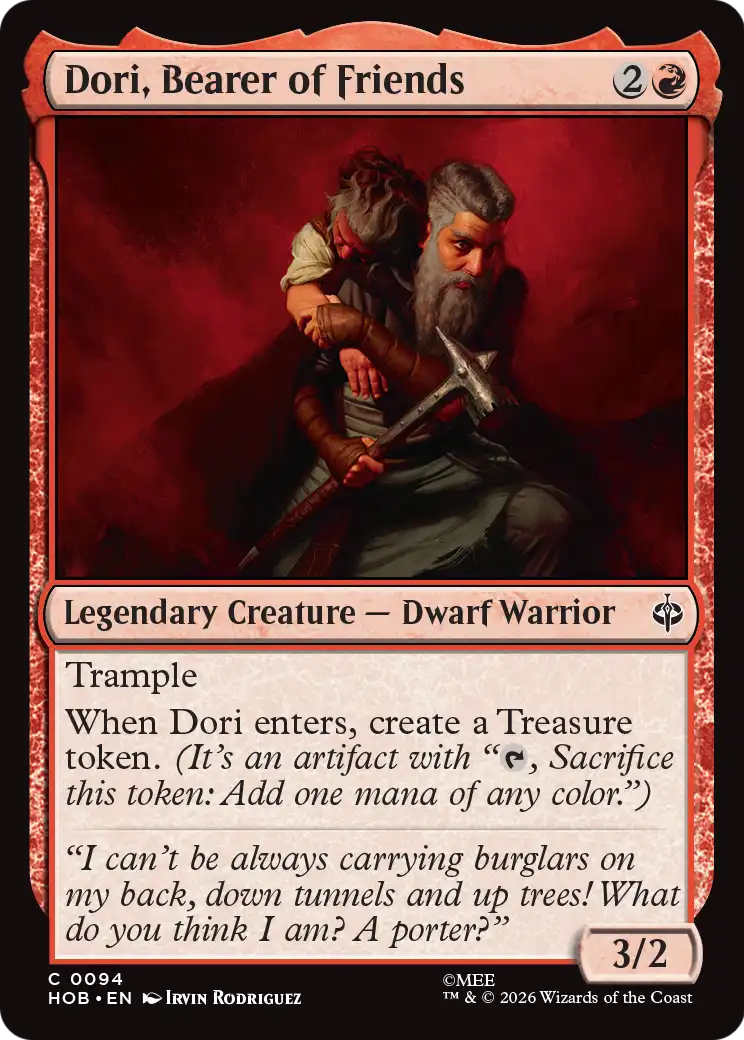 Dori, Bearer of Friends [The Hobbit] | Deep Dive Games St. Marys