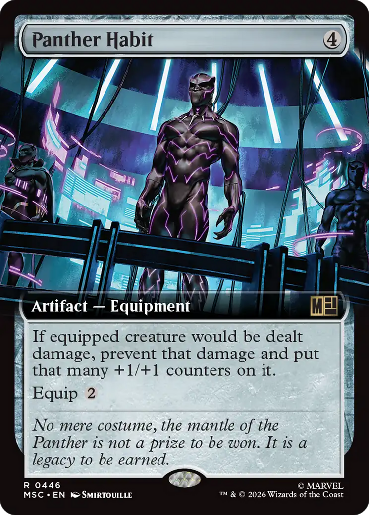 Panther Habit (Extended Art) [Marvel Super Heroes Commander] | Deep Dive Games St. Marys
