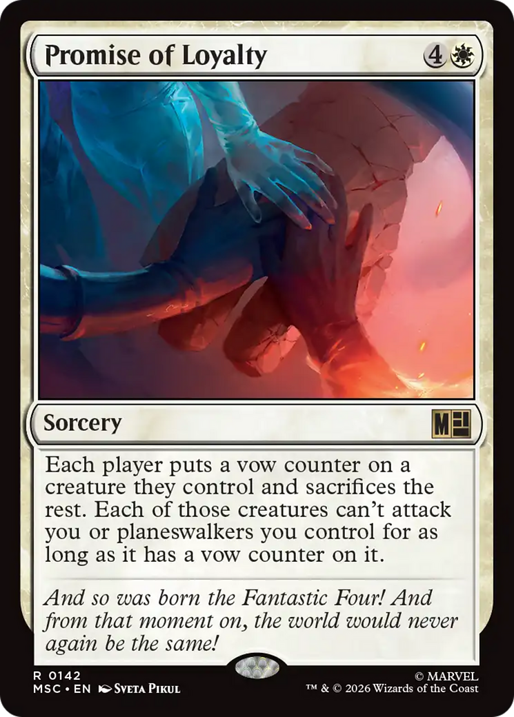 Promise of Loyalty (Surge Foil) [Marvel Super Heroes Commander] | Deep Dive Games St. Marys