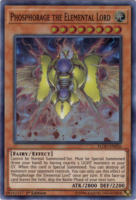 Phosphorage the Elemental Lord [FLOD-EN026] Super Rare | Deep Dive Games St. Marys