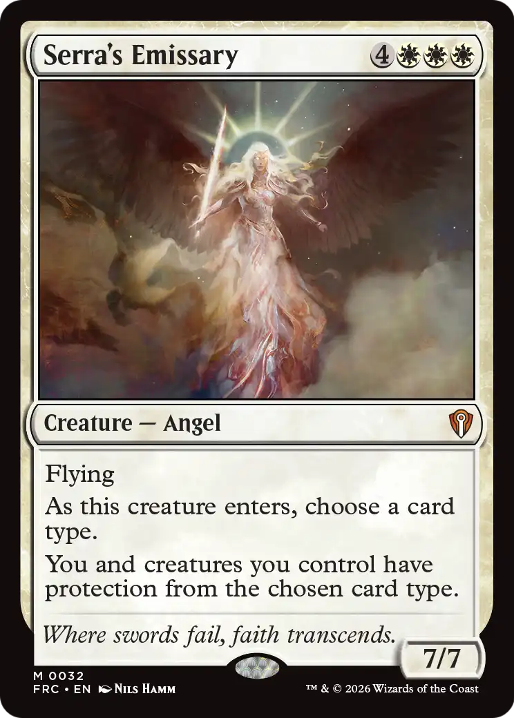 Serra's Emissary [Reality Fracture Commander] | Deep Dive Games St. Marys