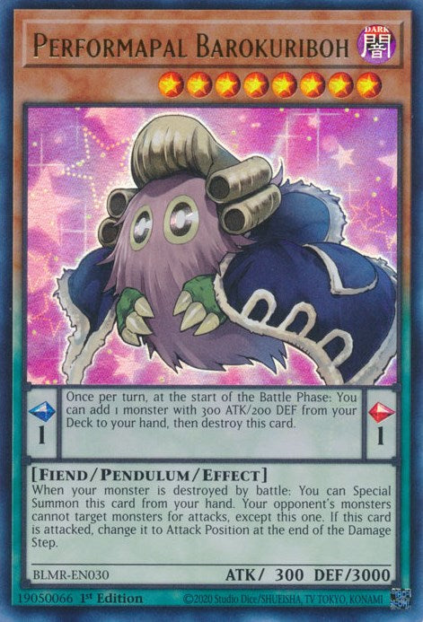 Performapal Barokuriboh [BLMR-EN030] Ultra Rare | Deep Dive Games St. Marys