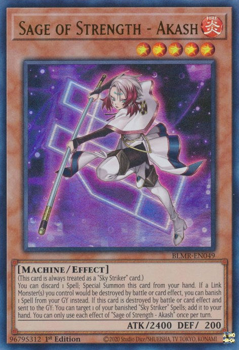 Sage of Strength - Akash [BLMR-EN049] Ultra Rare | Deep Dive Games St. Marys
