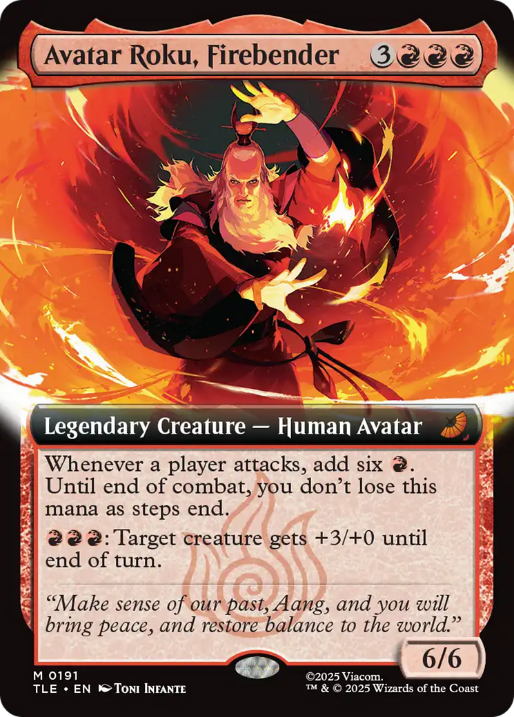 Avatar Roku, Firebender (Extended Art) [Avatar: The Last Airbender: Eternal-Legal] | Deep Dive Games St. Marys