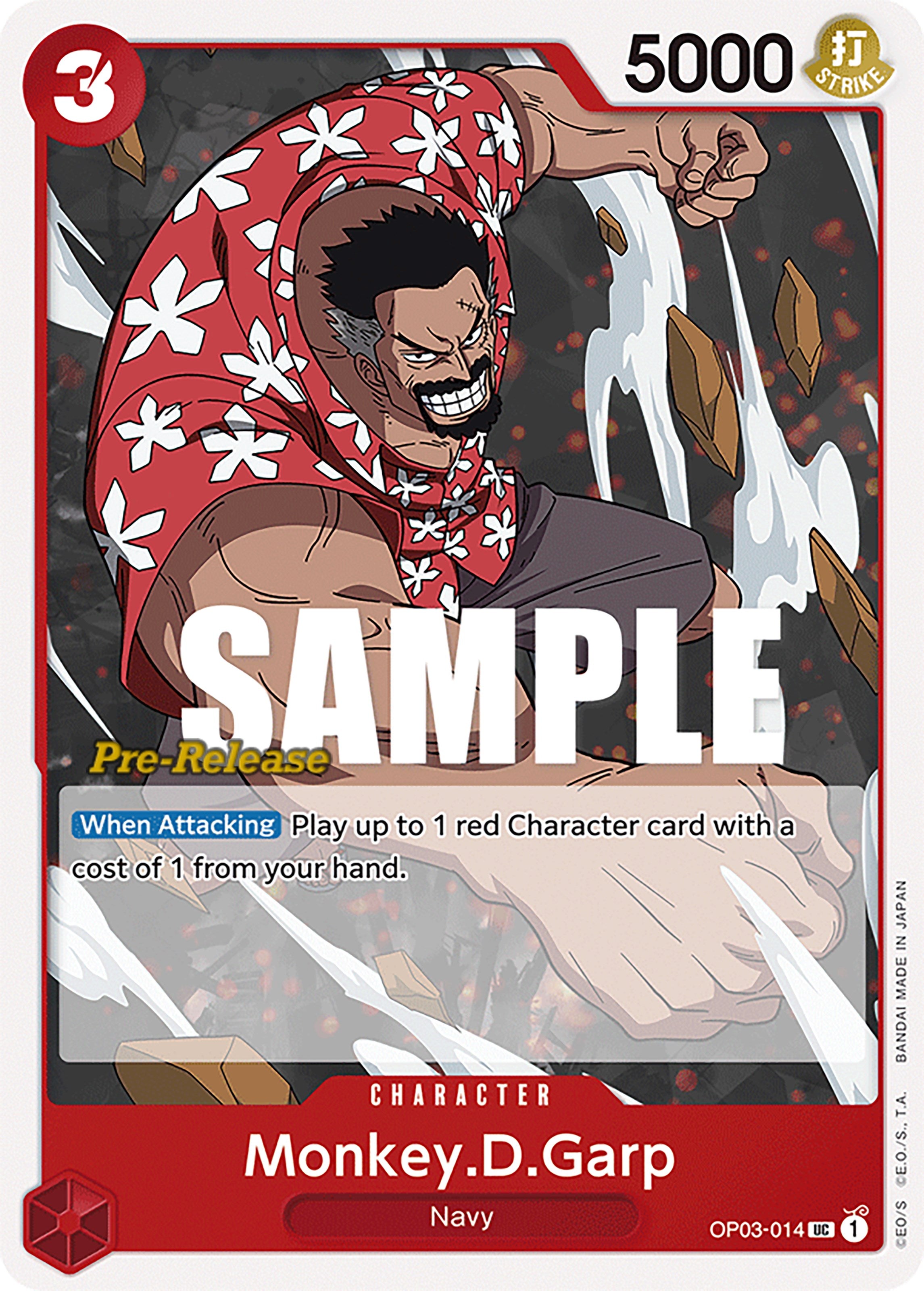 Monkey.D.Garp [Pillars of Strength Pre-Release Cards] | Deep Dive Games St. Marys