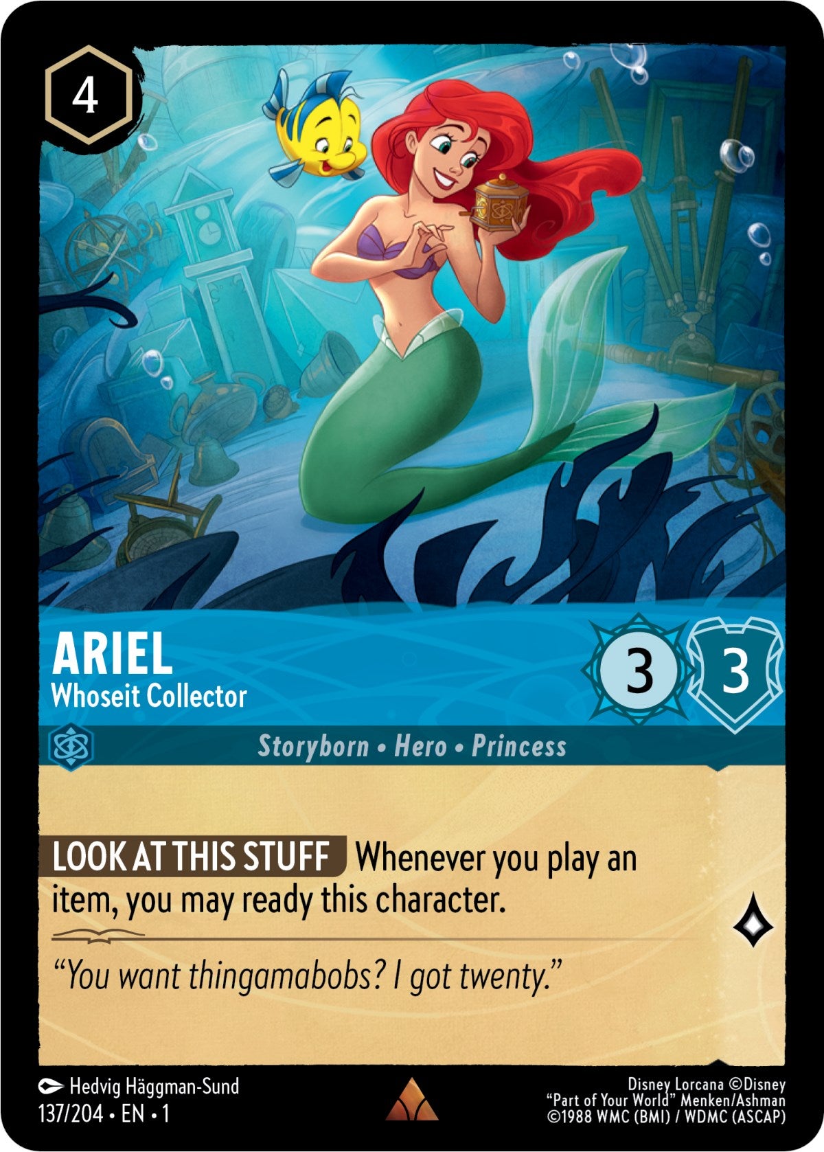 Ariel - Whoseit Collector (137/204) [The First Chapter] | Deep Dive Games St. Marys