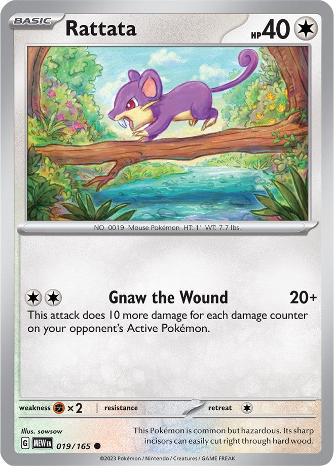 Rattata (019/165) [Scarlet & Violet 151] | Deep Dive Games St. Marys