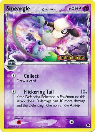 Smeargle (39/101) (Delta Species) (Stamped) [EX: Dragon Frontiers] | Deep Dive Games St. Marys