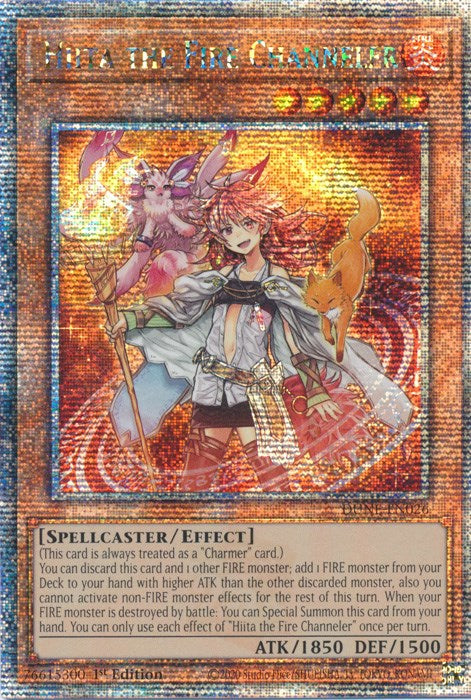 Hiita the Fire Channeler [DUNE-EN026] Quarter Century Secret Rare | Deep Dive Games St. Marys