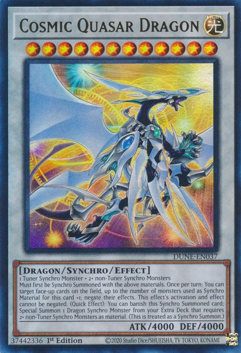 Cosmic Quasar Dragon [DUNE-EN037] Ultra Rare | Deep Dive Games St. Marys