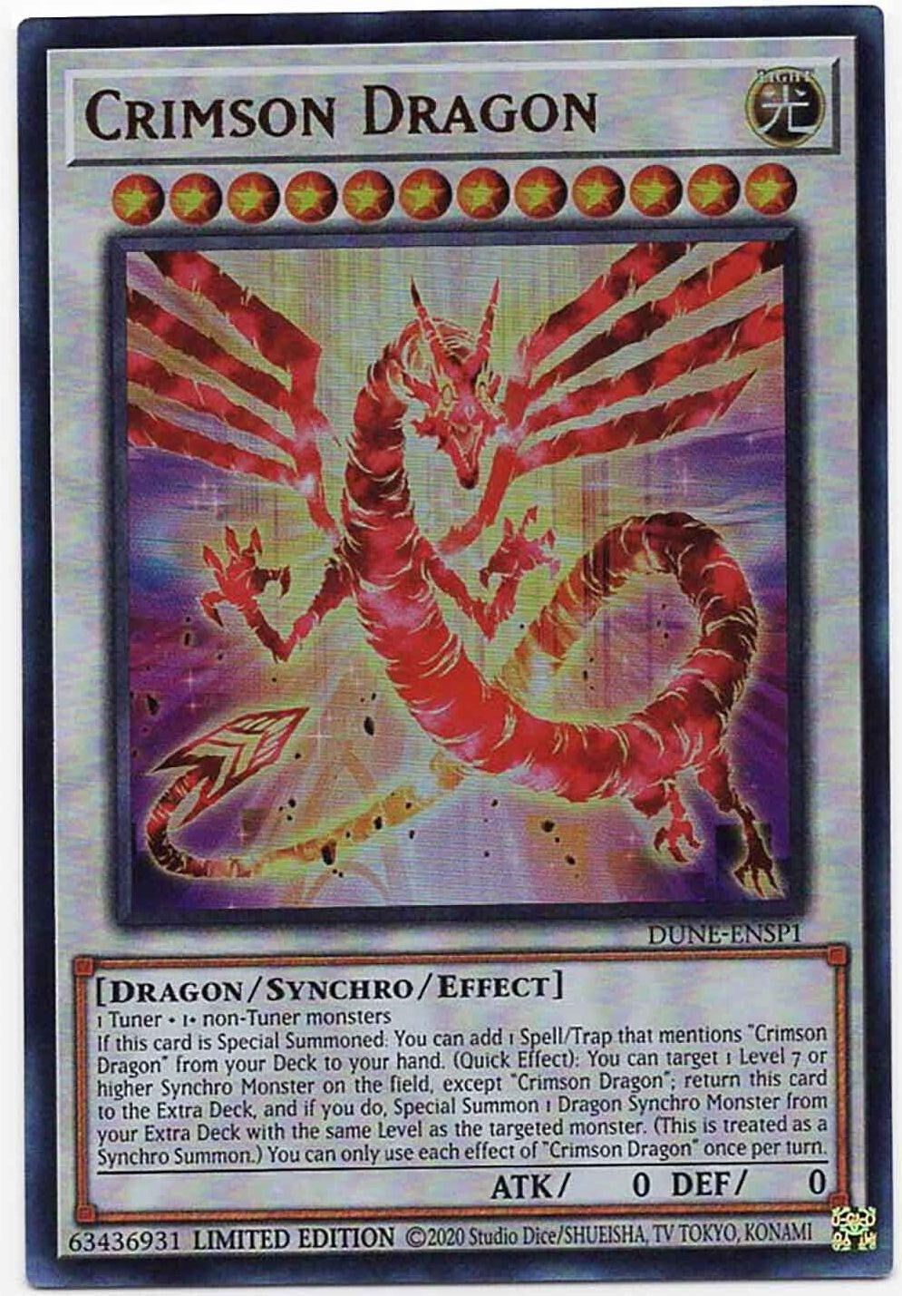 Crimson Dragon [DUNE-ENSP1] Ultra Rare | Deep Dive Games St. Marys